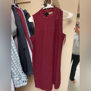 maroon dress